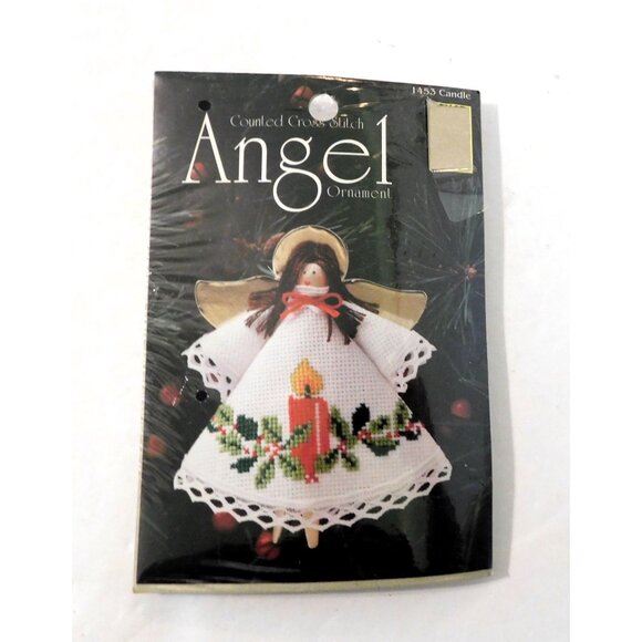 Designs for the Needle Candle Angel Ornament Counted Cross Stitch Kit Sealed - Picture 1 of 3